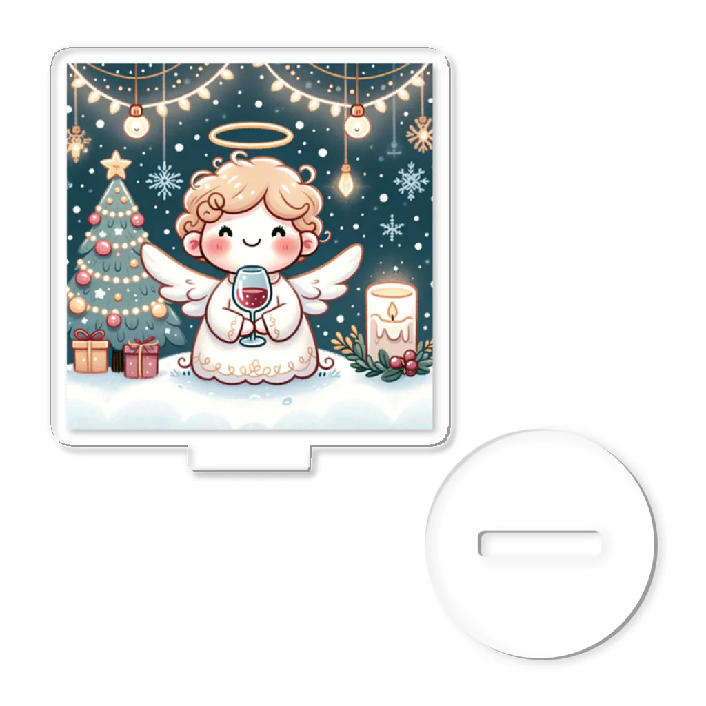 たまき工房の呑(どん)天使のクリスマスデフォルメ アクリルスタンド