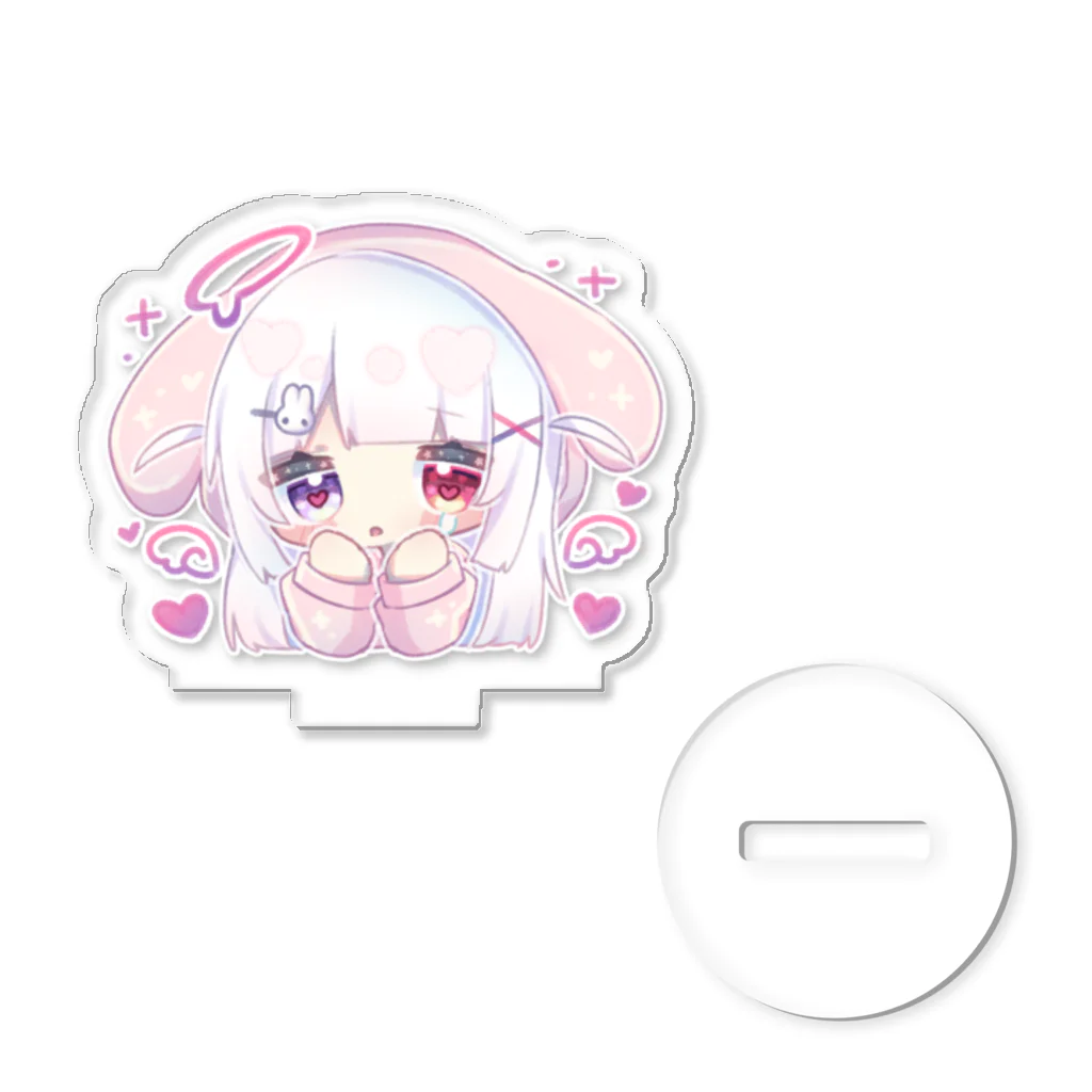 みなづき。のうさ耳パーカーちゃん(目ハート) Acrylic Stand