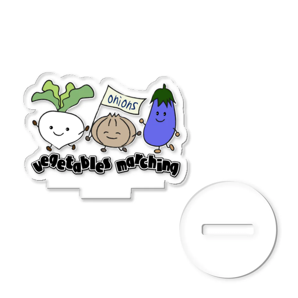 sari'sのvegetables marching Acrylic Stand