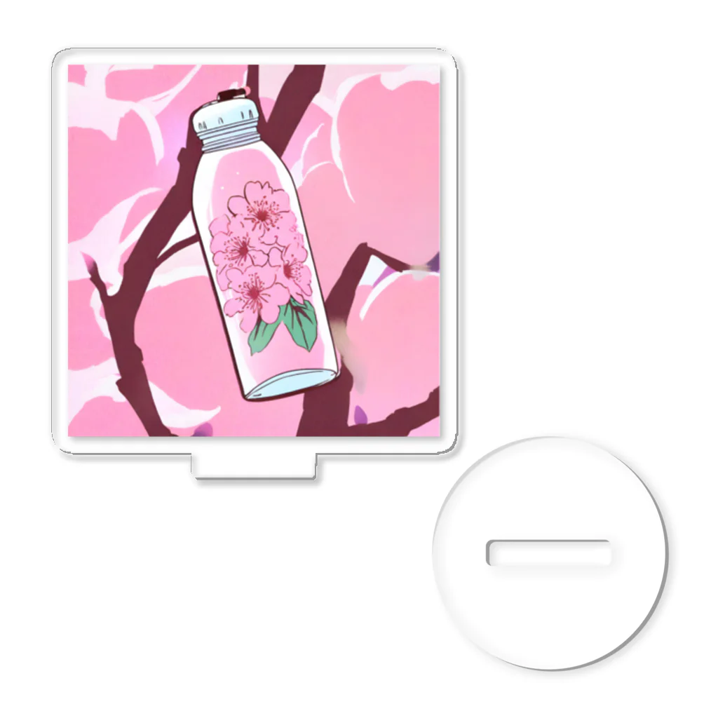 リホタママの水筒の中の桜 Acrylic Stand