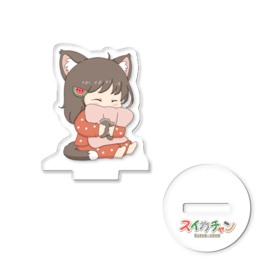 ｽｲｶﾁｬﾝ🍉のちびスイちゃん（昼寝） Acrylic Stand