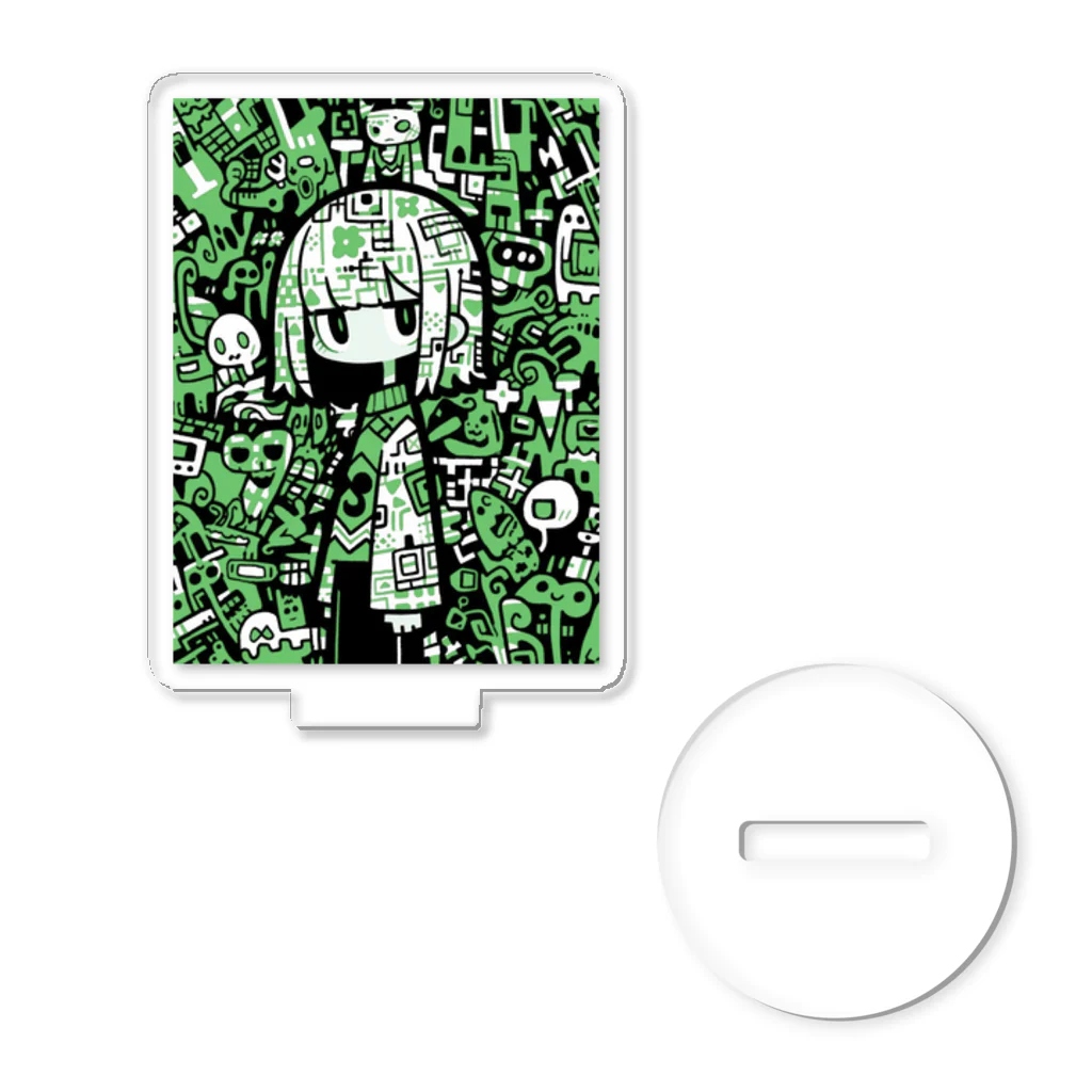 SentakuのGocha! #02 green Acrylic Stand