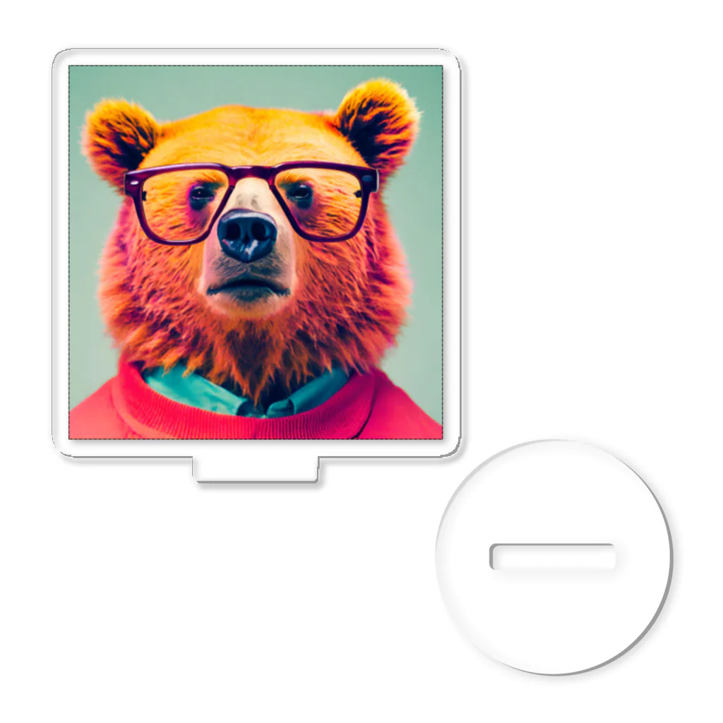 さとうさしみ。のメガネっクマ⑥ アクリルスタンド