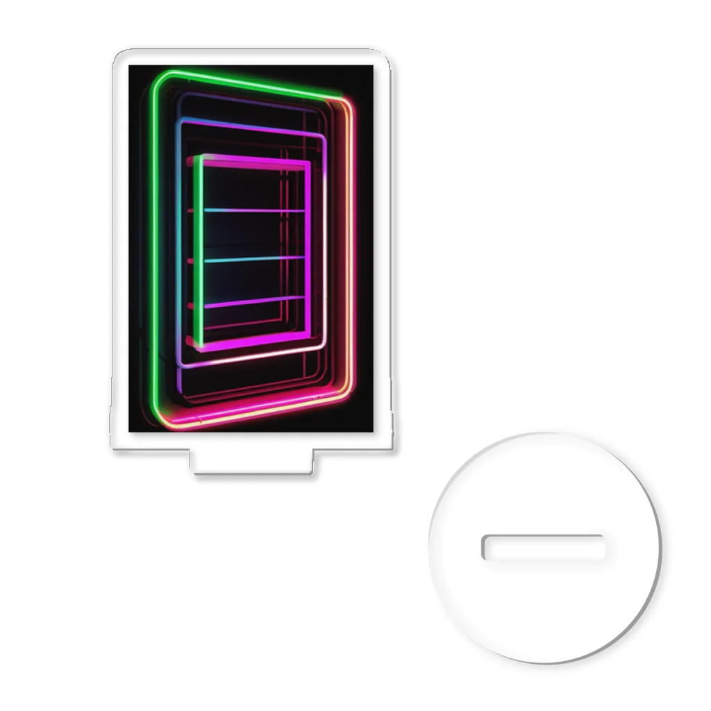 Association Against Mirroring SelfiesのAbstract_Neonsign Acrylic Stand