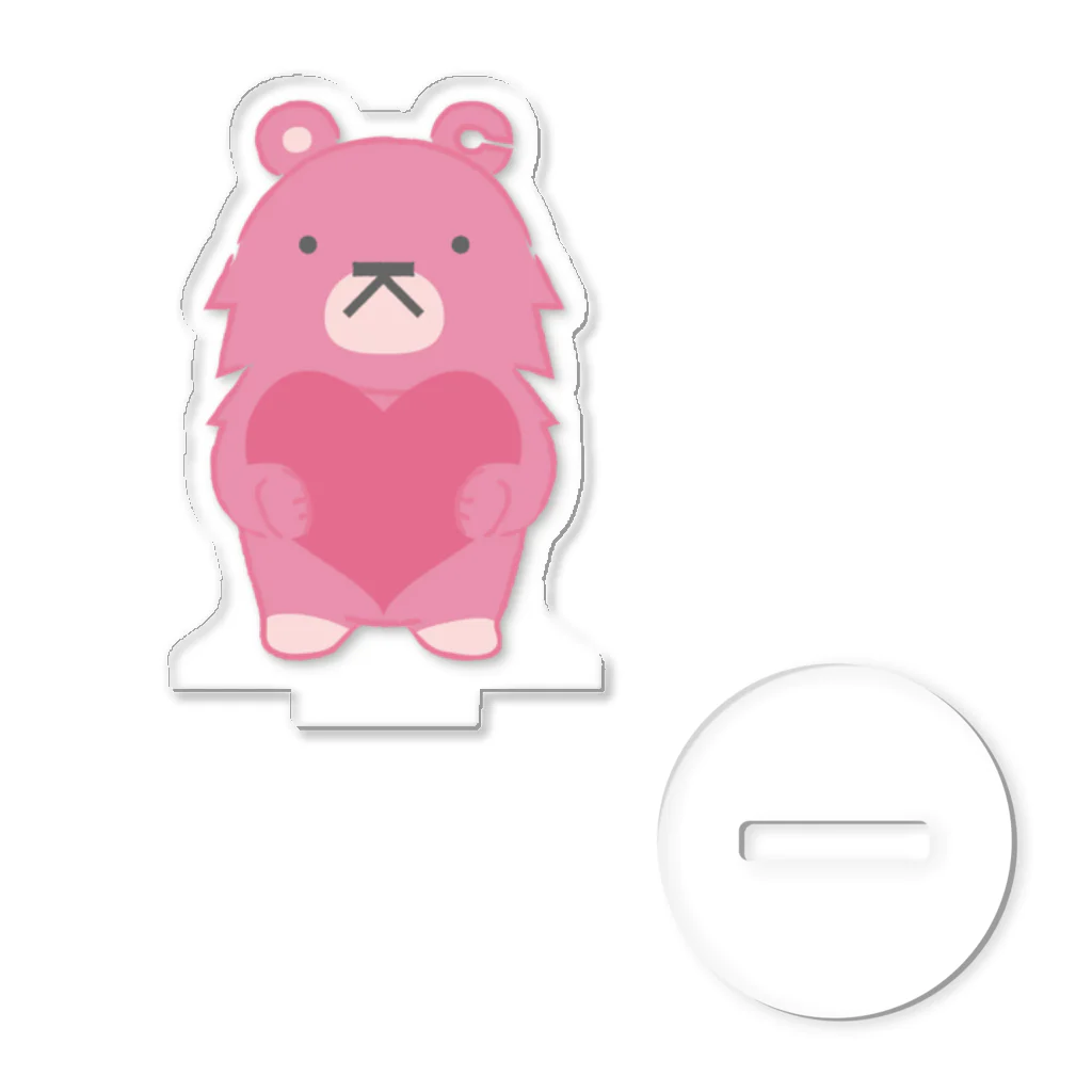 ナレクマちゃん商店のナレクマちゃん（ハートver） Acrylic Stand