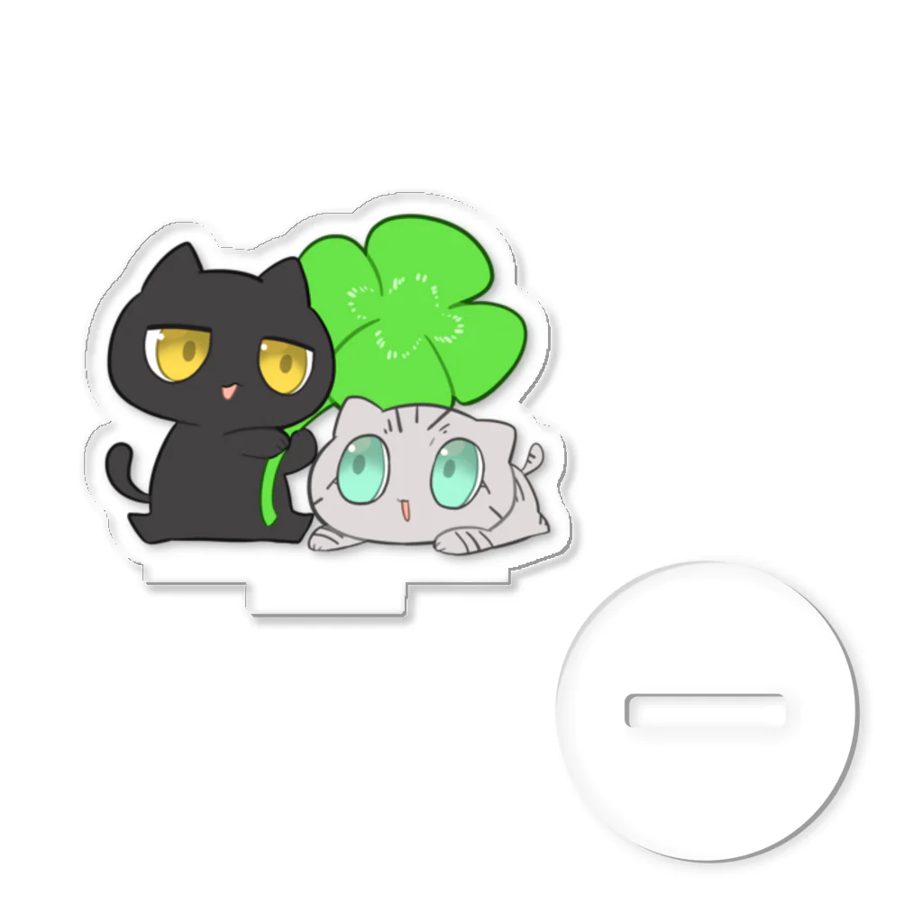 逃亡する猫「見世棚」のなかよし駅猫 Acrylic Stand