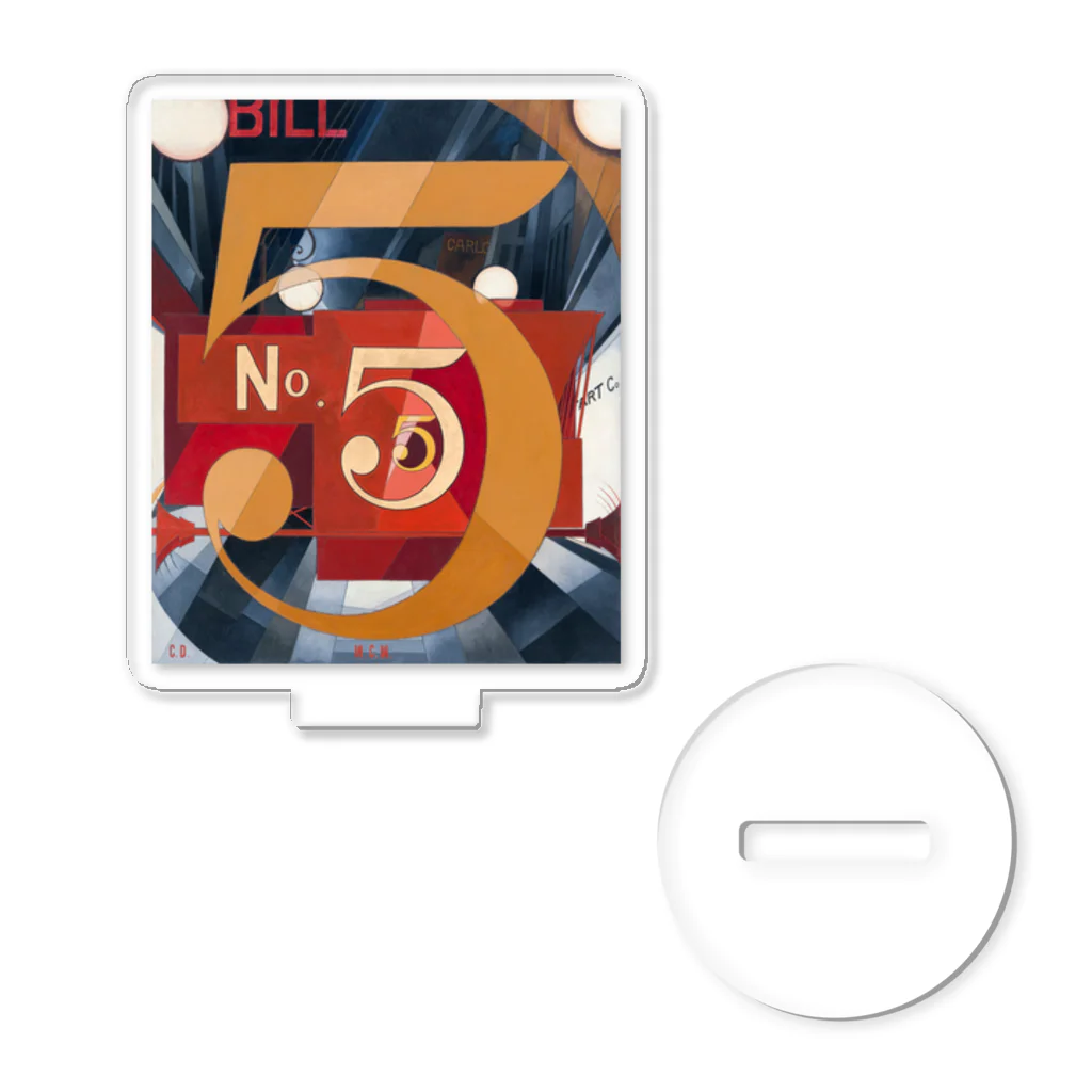 パブリックドメインさんのチャールズ・デムス charles demuth No5 金のNo.5 アクリルスタンド