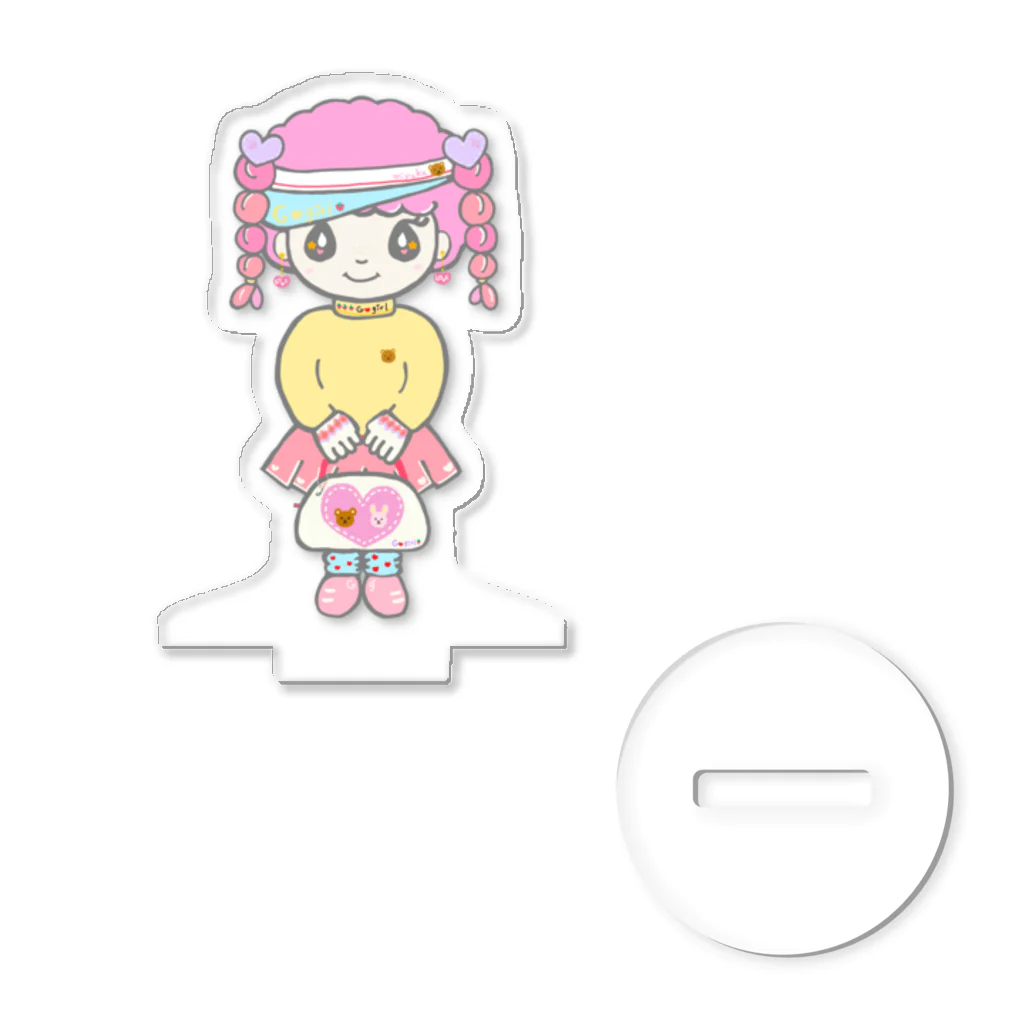 Yu♡Po♡Ko(ユポコ)のG♡girl ゴルフ♡ガール Acrylic Stand