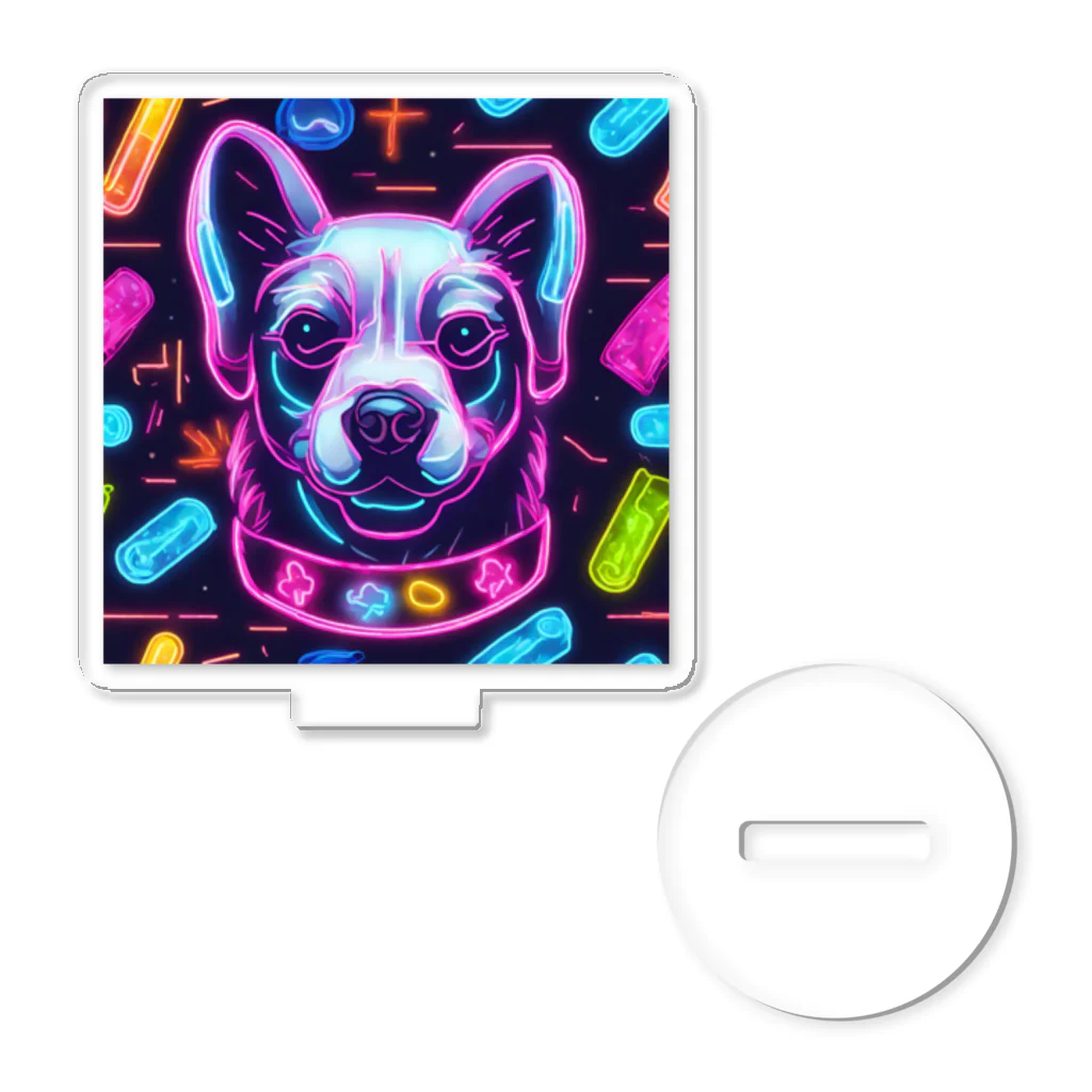 オダチャンショップのneon dog アクリルスタンド