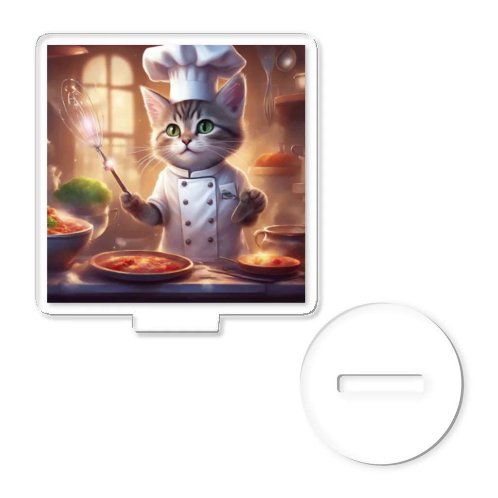 キャリーのcooking猫 Acrylic Stand