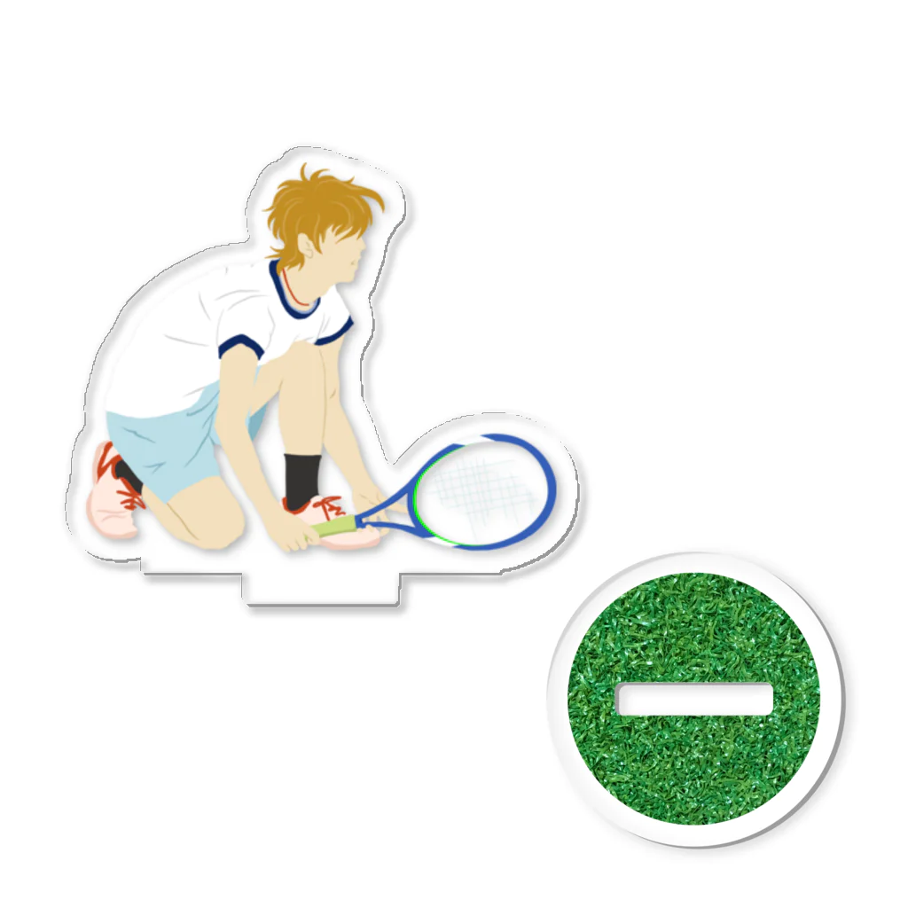 mechaのTennisをする男性　4 アクリルスタンド