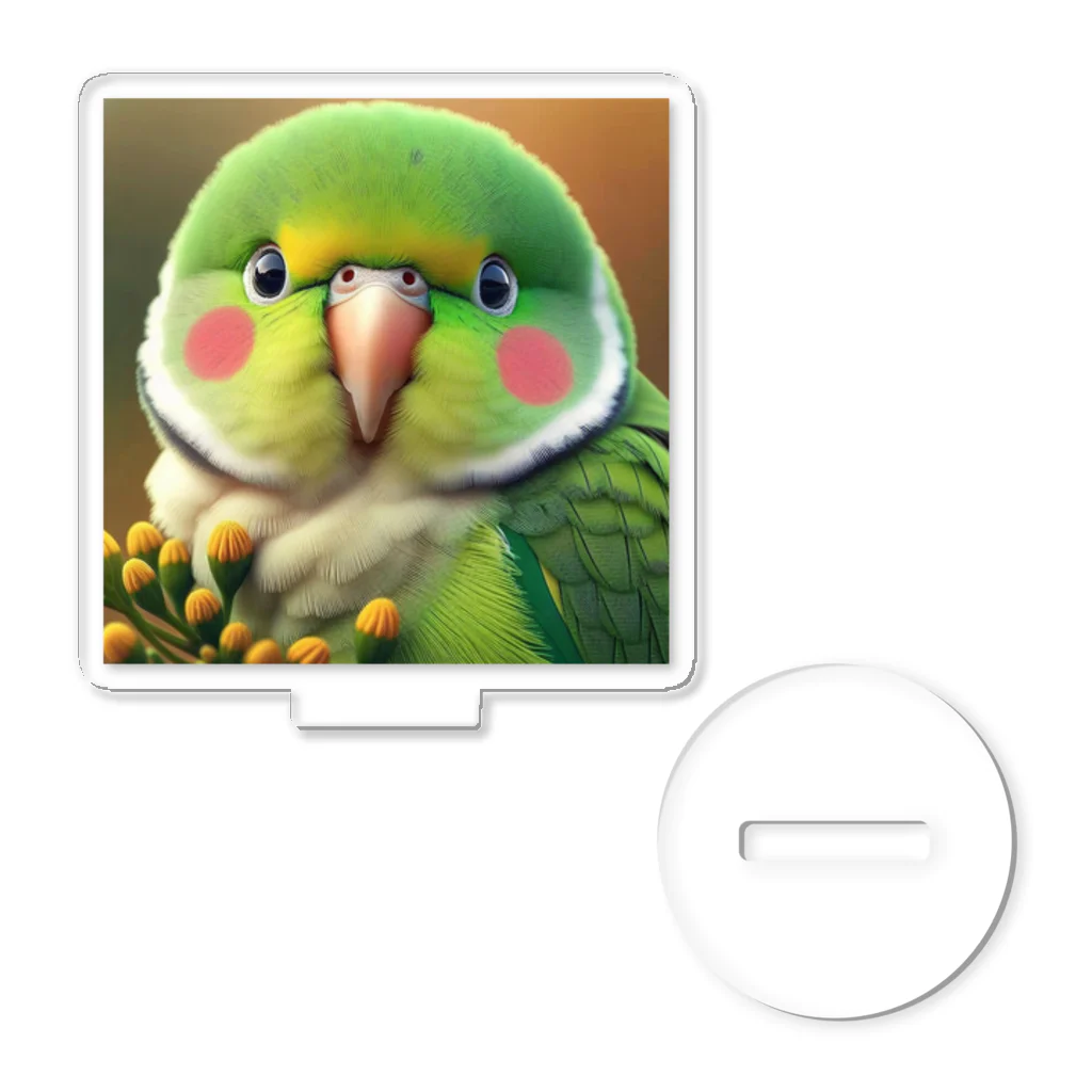 ぷっくりショップのオカメインコです アクリルスタンド