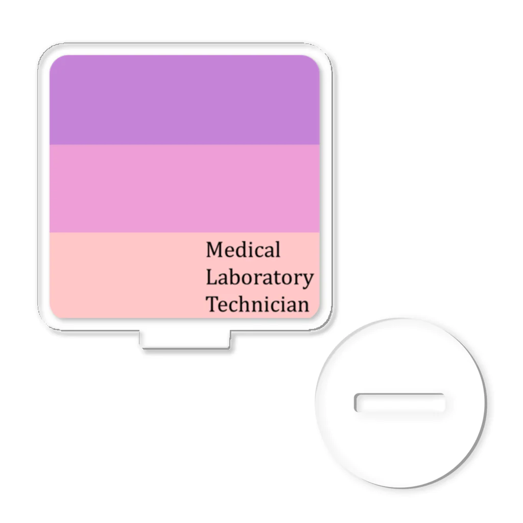 RainboWhaleの3カラーナースロゴ臨床検査技師 Acrylic Stand