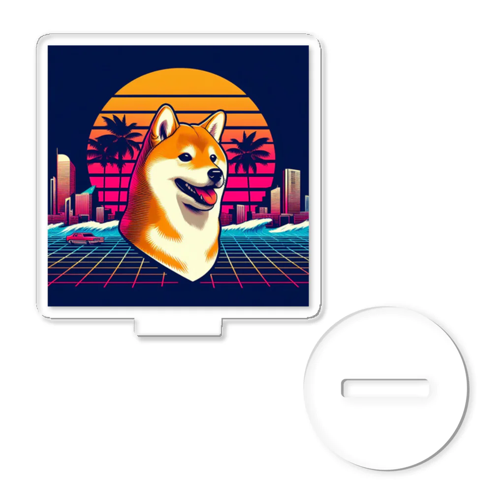 80s_popの80s_pop Dog No.1 (Shiba Inu) Acrylic Stand