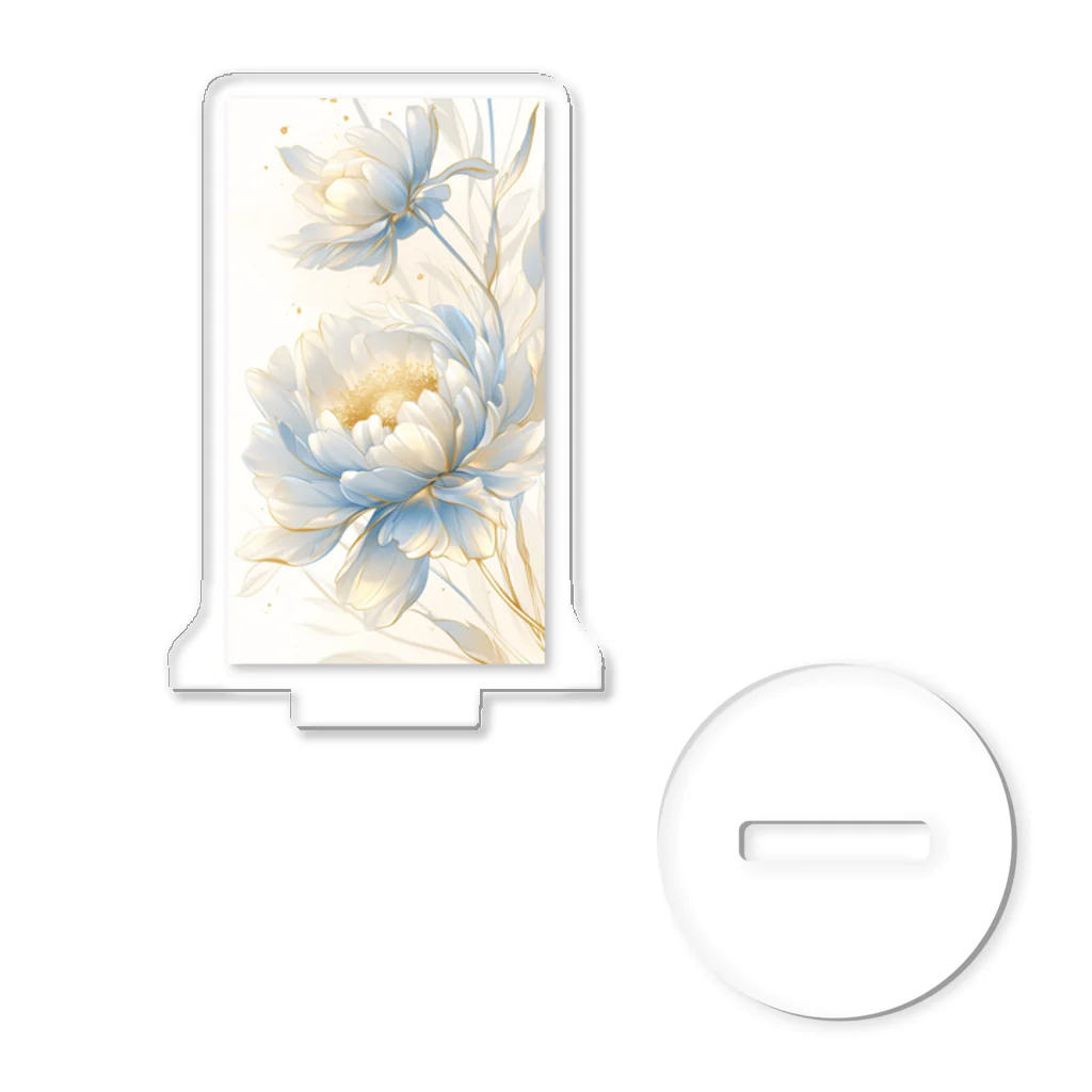 cute styleのLucky Flower Silver Blue Acrylic Stand