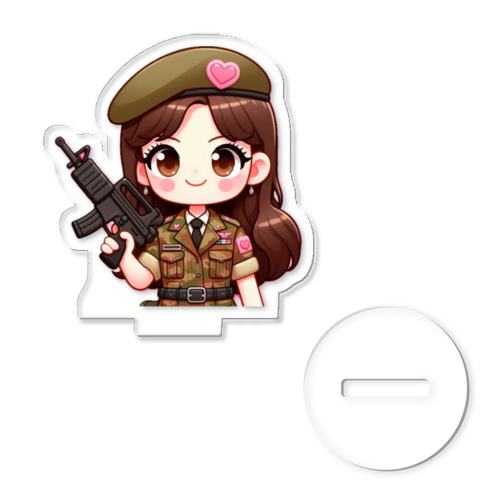 WakuWakustoreのarmy girl Acrylic Stand