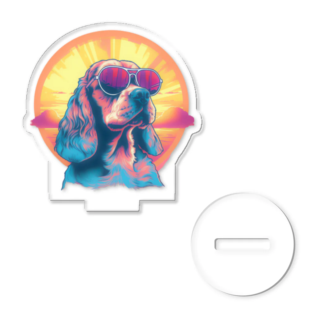 dogsdream8246のcocker sunset Acrylic Stand