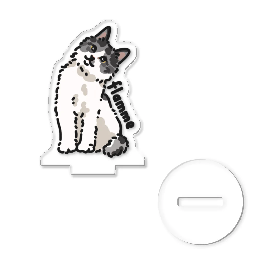 みきぞーん｜保護猫 ミッキー画伯と肉球とおともだちのflamme アクリルスタンド