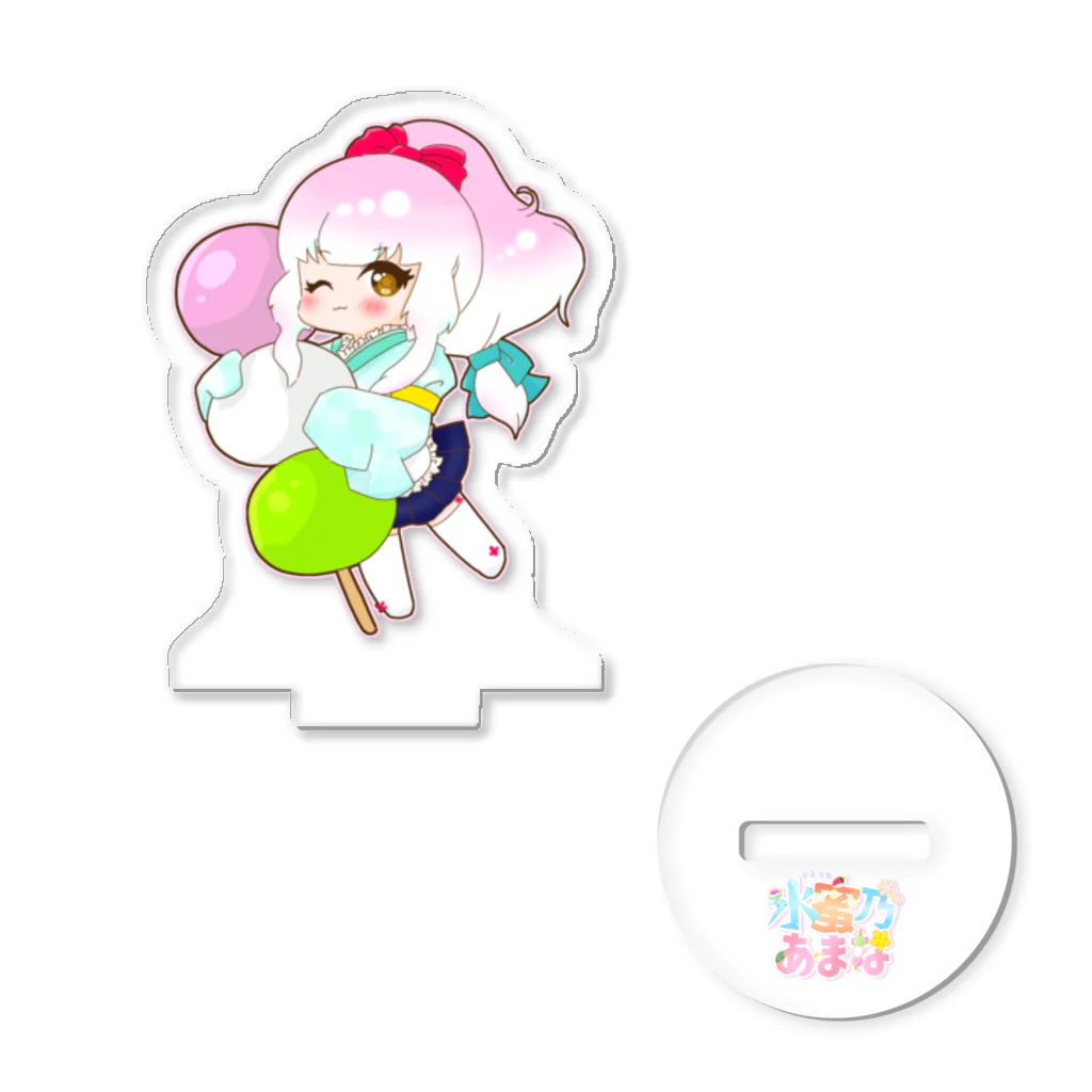 ひみつの甘味処 -SUZURI店-のひみつのお団子あまなオリジナルグッズ Acrylic Stand