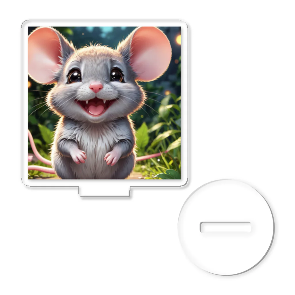 Fujimishokaiのこのチャーミングなネズミがあなたの心を癒します。 Acrylic Stand
