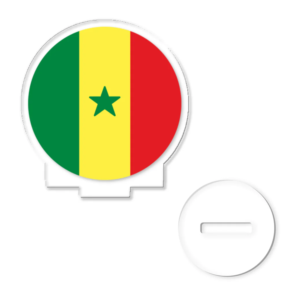 お絵かき屋さんのセネガルの国旗 アクリルスタンド