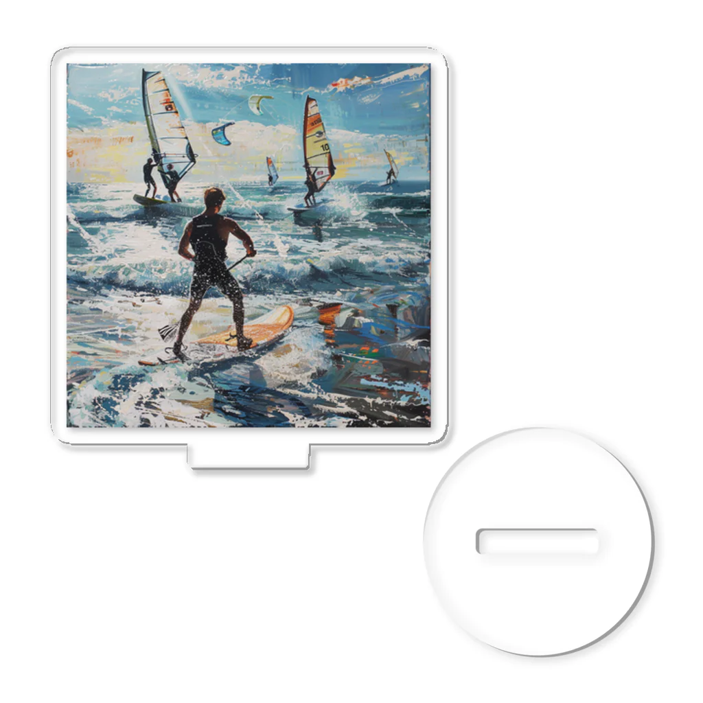 AQUAMETAVERSEのsupとwindsurfingレース　エンジェル717 2065 アクリルスタンド