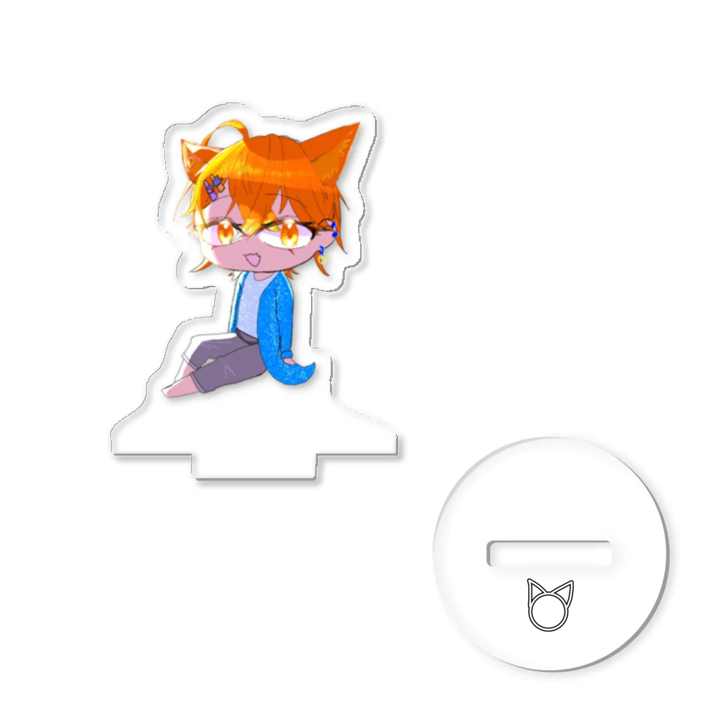 ゆきという人の気まぐれのオリキャラの猫島くん アクリルスタンド