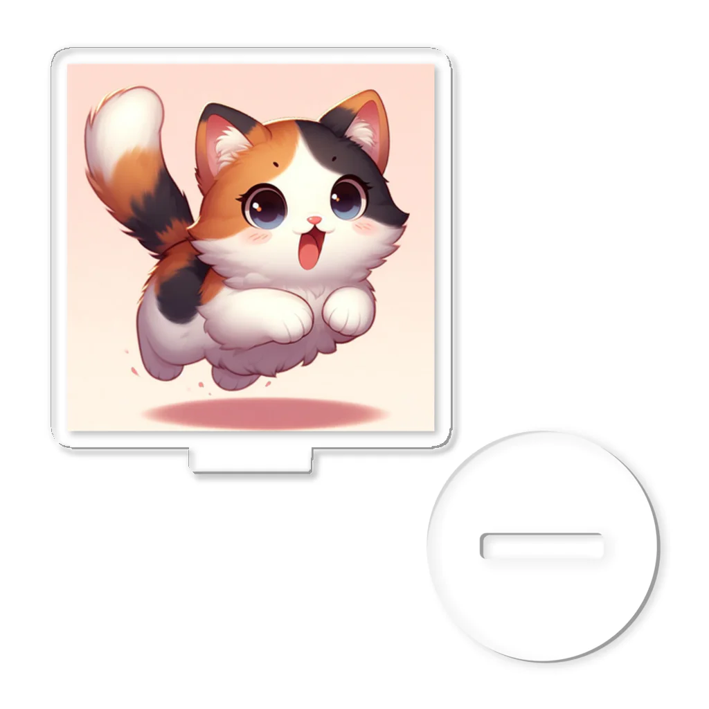 calico starの三毛猫　プクちゃん アクリルスタンド