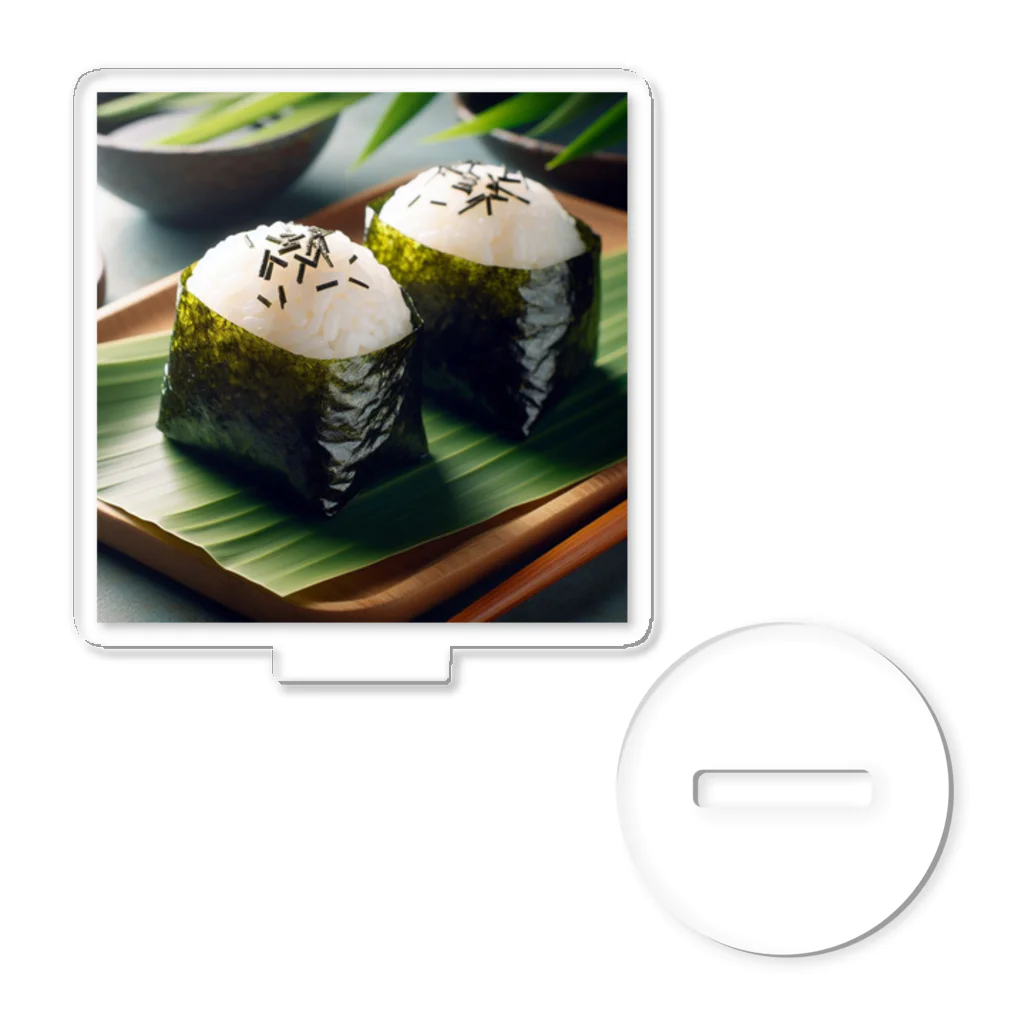 日本の風景 COOL JAPANの日本の風景:お母さんの味''おにぎり" "おむすび''、Japanese scenery: Mom's taste rice balls "Onigri" "Omusubi" アクリルスタンド