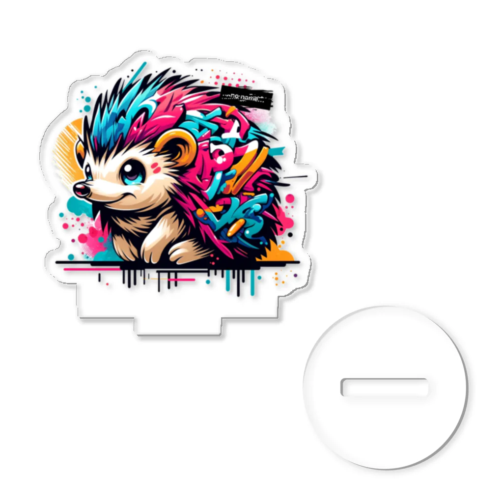 no name...のグラフティ Hedgehog アクリルスタンド