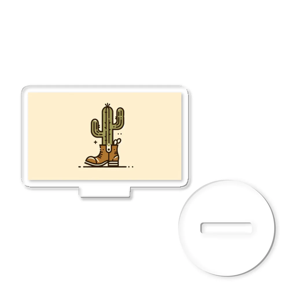 オアシスの靴から生えるサボテン アクリルスタンド