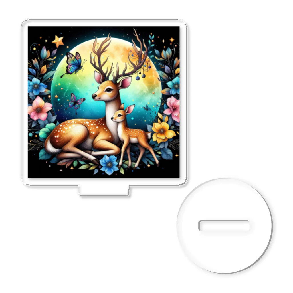 momoart8888の満月の花🦌🌝 アクリルスタンド