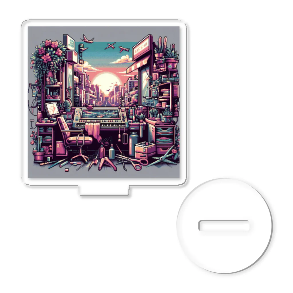 ドット屋のドット絵 新しい世界 Acrylic Stand