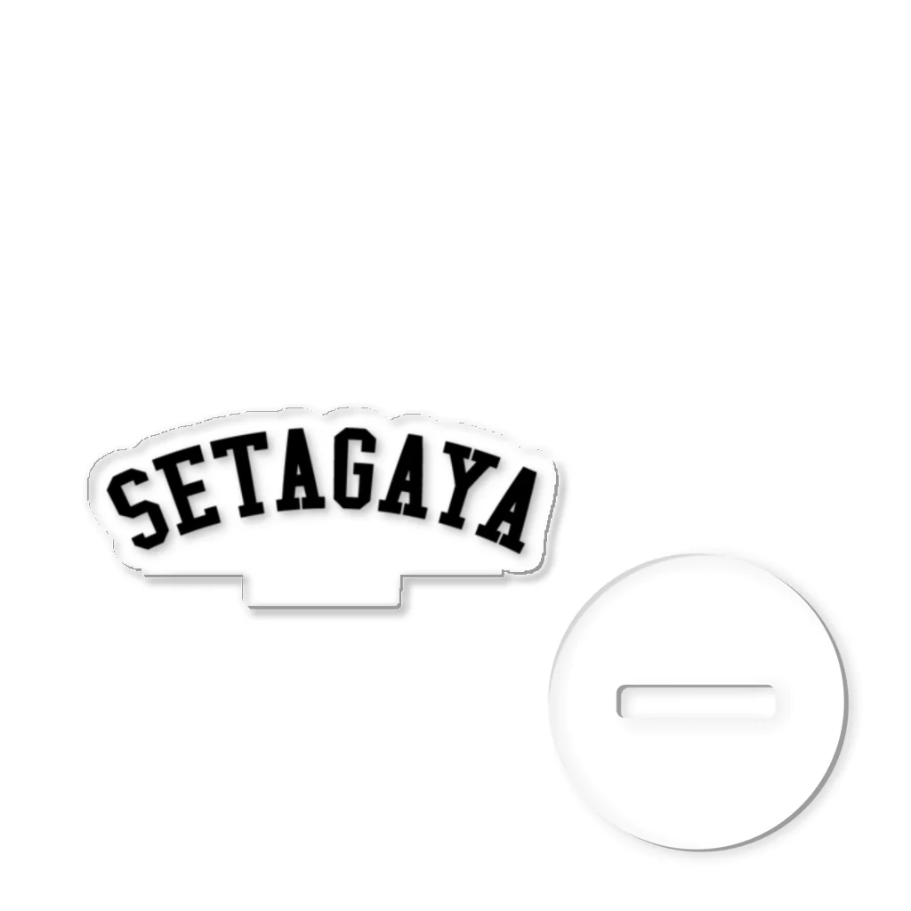 せたが屋さんの世田谷Tシャツ　ブラックロゴ(setagaya item) Acrylic Stand