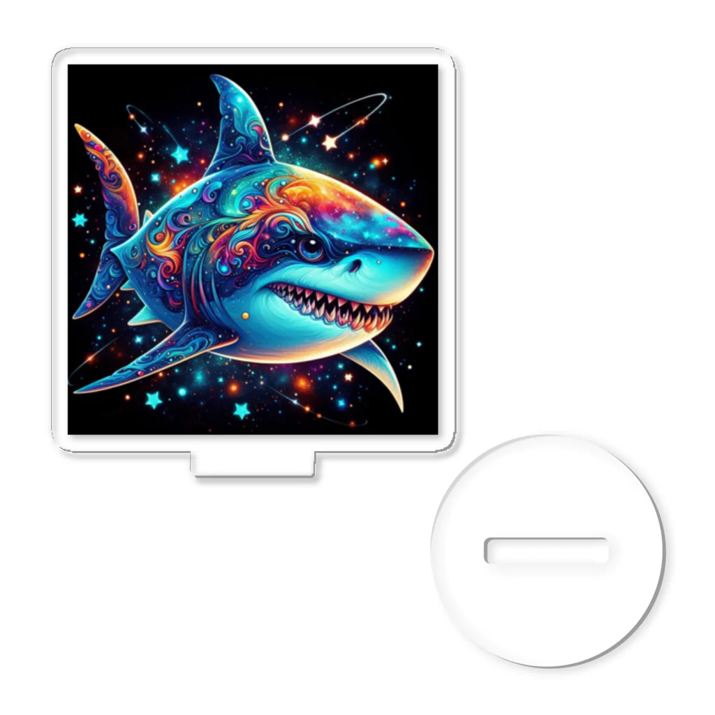 momoart8888の宇宙を泳ぐサメ君🦈💫🌠 アクリルスタンド