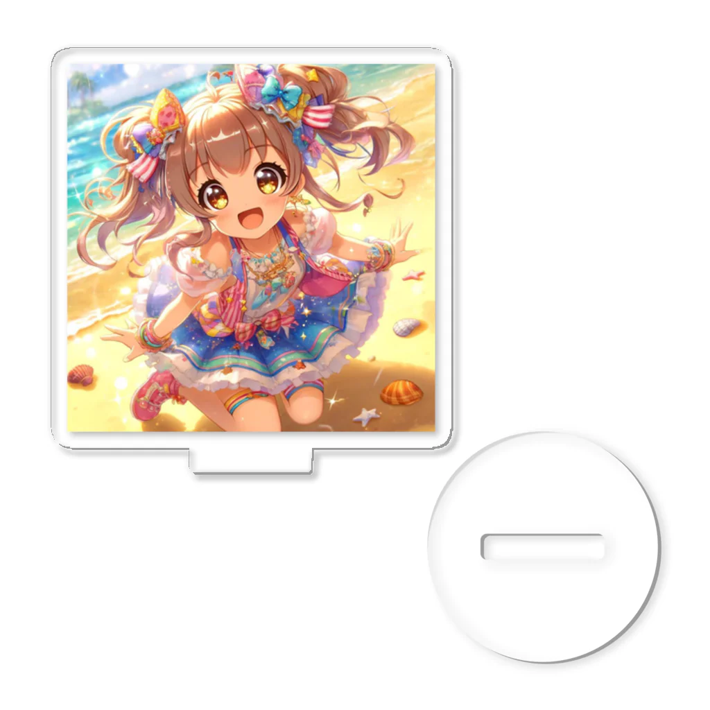 淡雪有の浜辺で遊ぶ水着アイドル(アクリルスタンド) Acrylic Stand