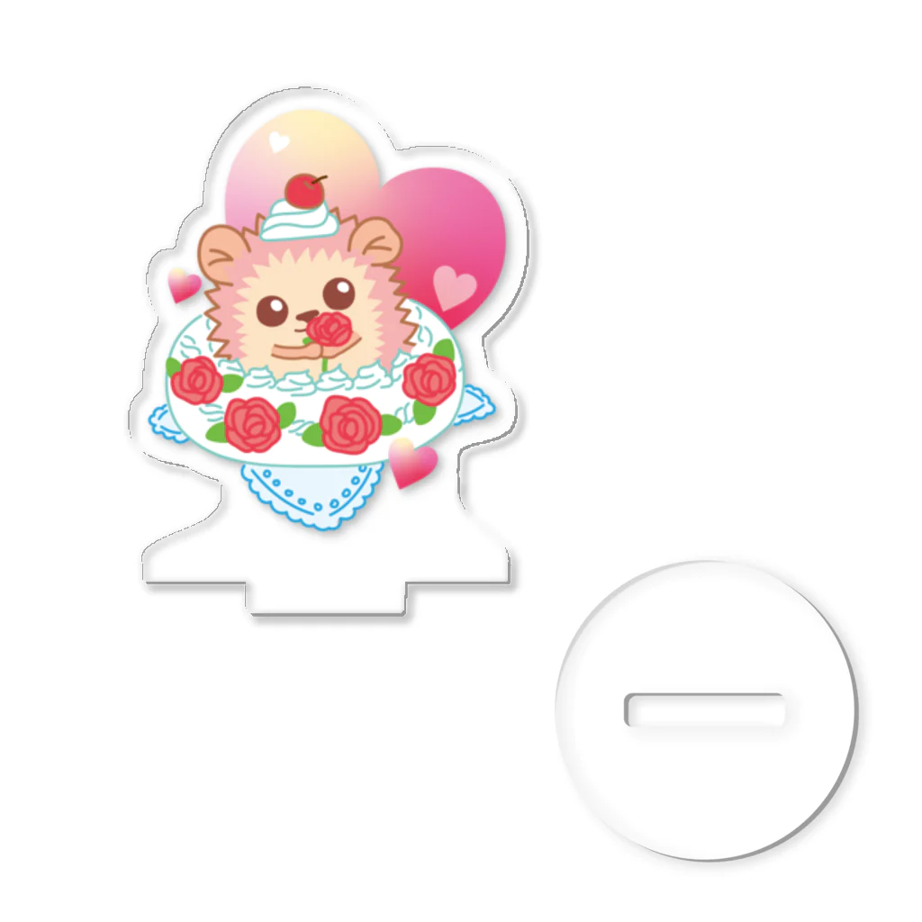 さちあきのおみせのローズケーキハリネズミ Acrylic Stand