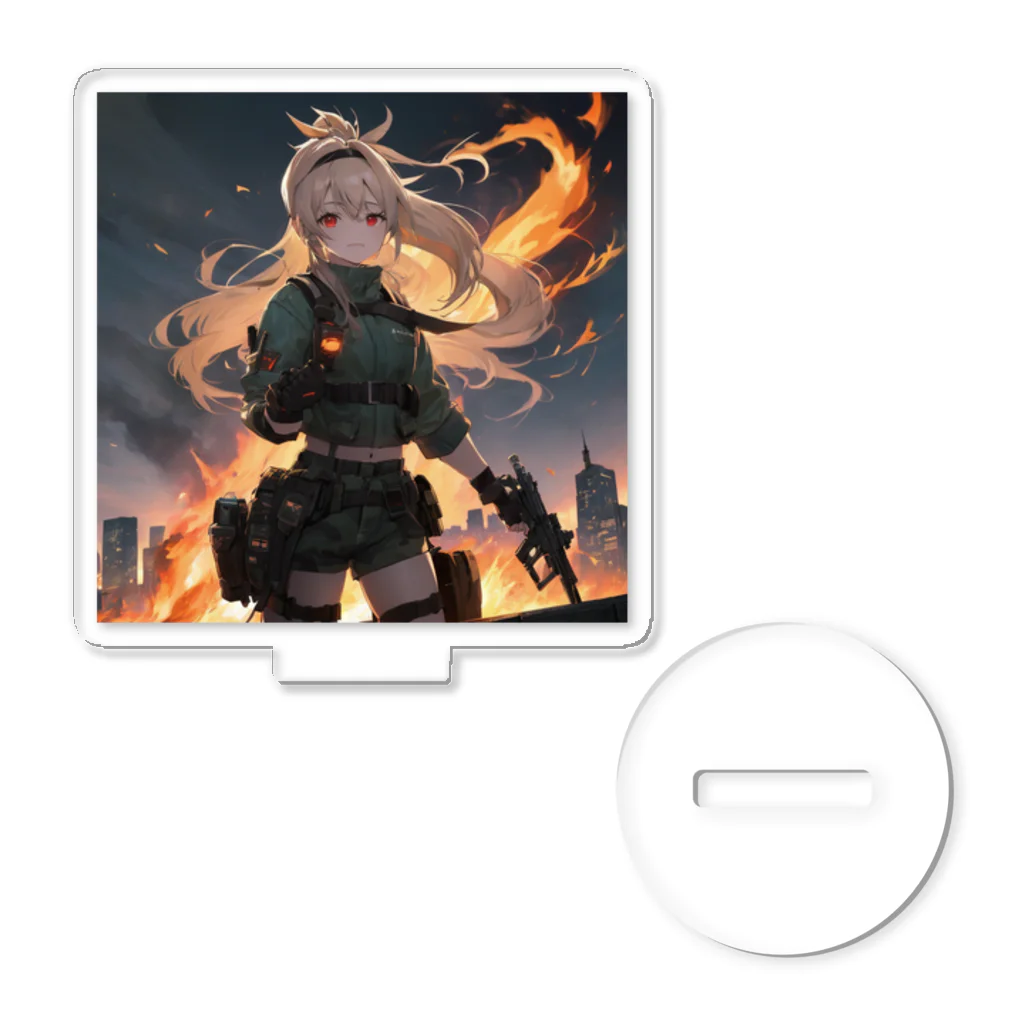 rn425の戦場の少女 Acrylic Stand