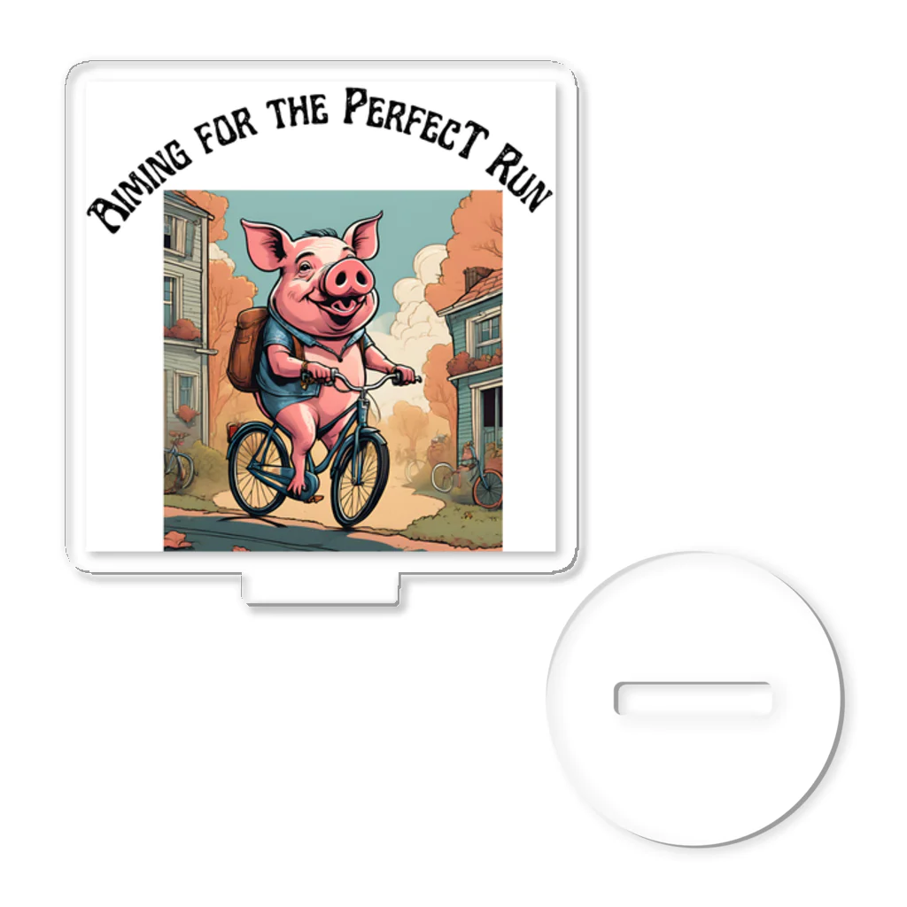ｙ１８ｓin２７の豚と自転車 アクリルスタンド