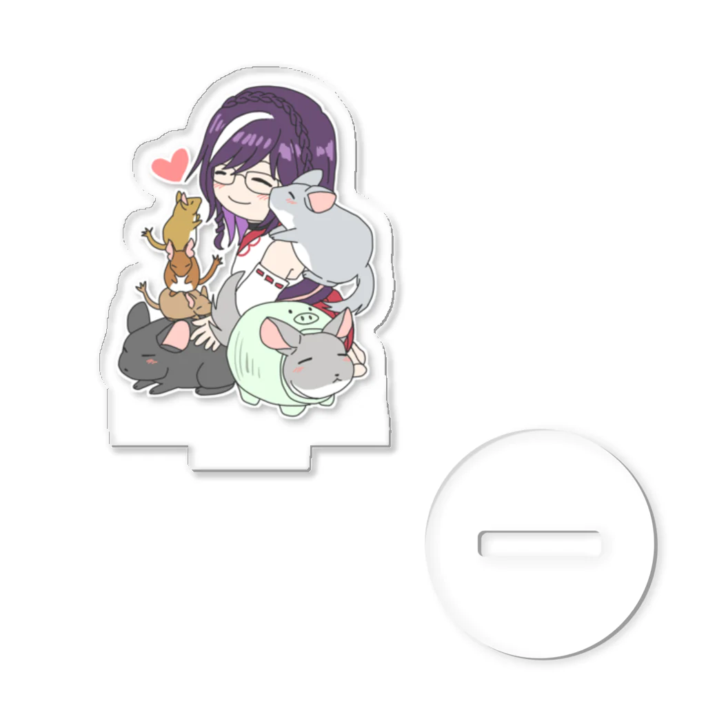 Chinchilla’ｓ（ちんちら～ず）の葉月なちゅえ＆ほわぷりちんちらーずコラボグッズ Acrylic Stand