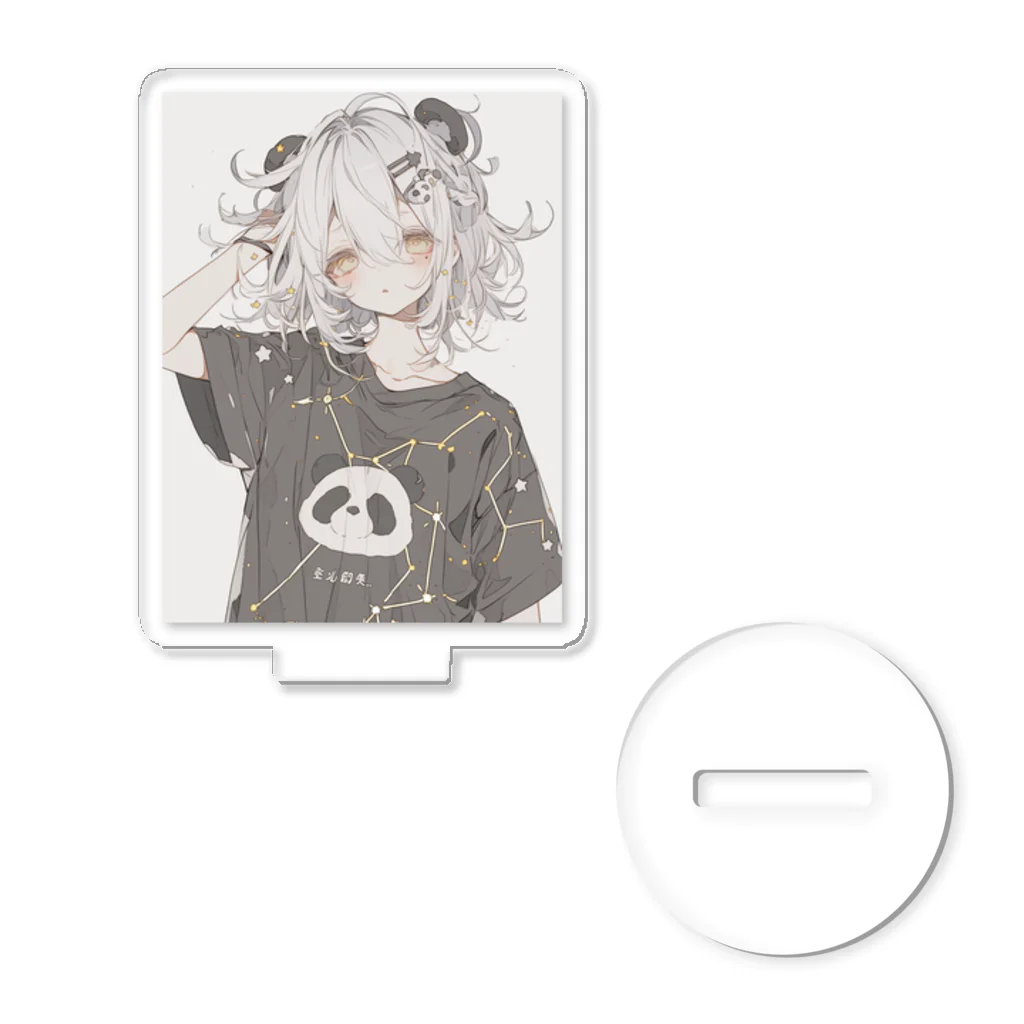 as -AIイラスト- のパンダ耳の子 Acrylic Stand