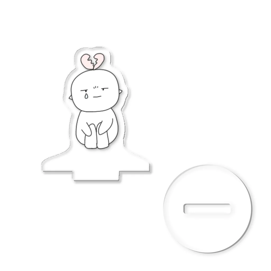 Apuの白くてハートフル　いじけ Acrylic Stand