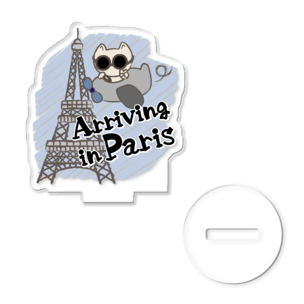 sari'sのArriving in Paris Acrylic Stand