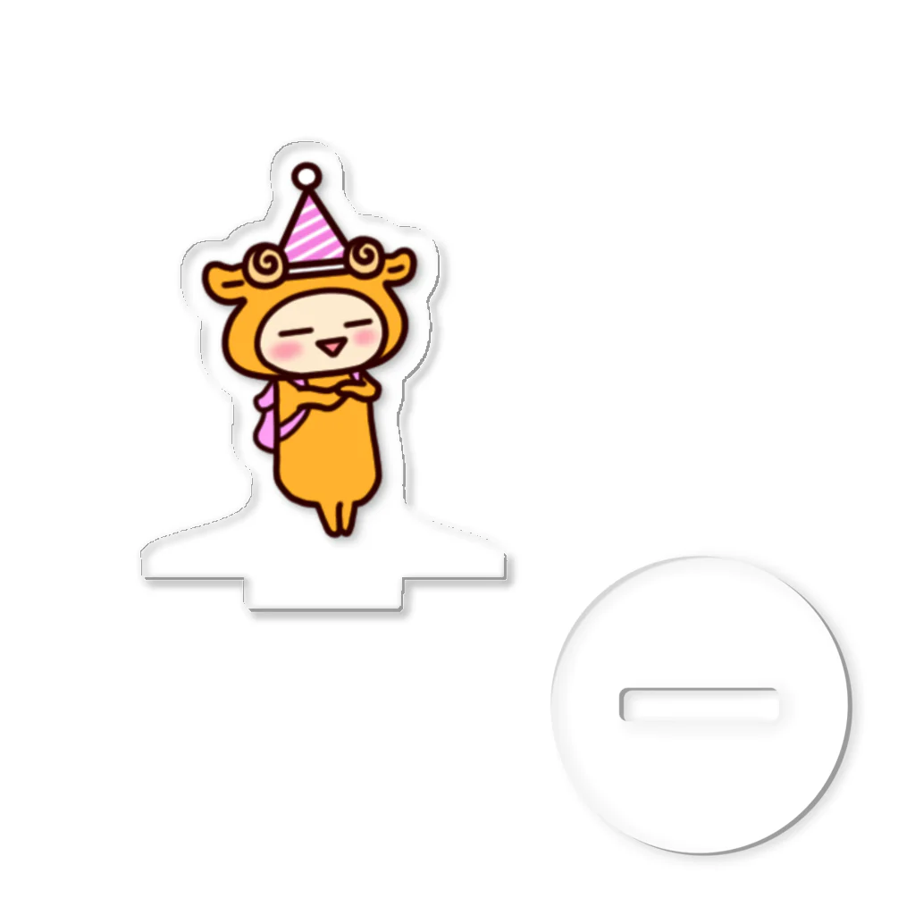 ちびみもち(￣∇￣)LINEスタンプありますのベ〇立ちびみもち アクリルスタンド