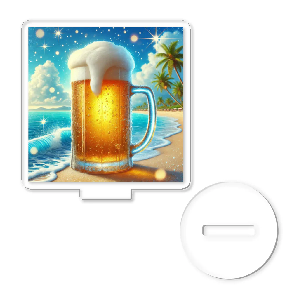 Snow-peaceのビーチとビールの楽園 アクリルスタンド