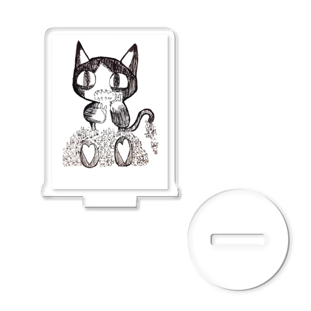 鶴橋らのの店・Eye☆Needのがぶがぶねこ Acrylic Stand