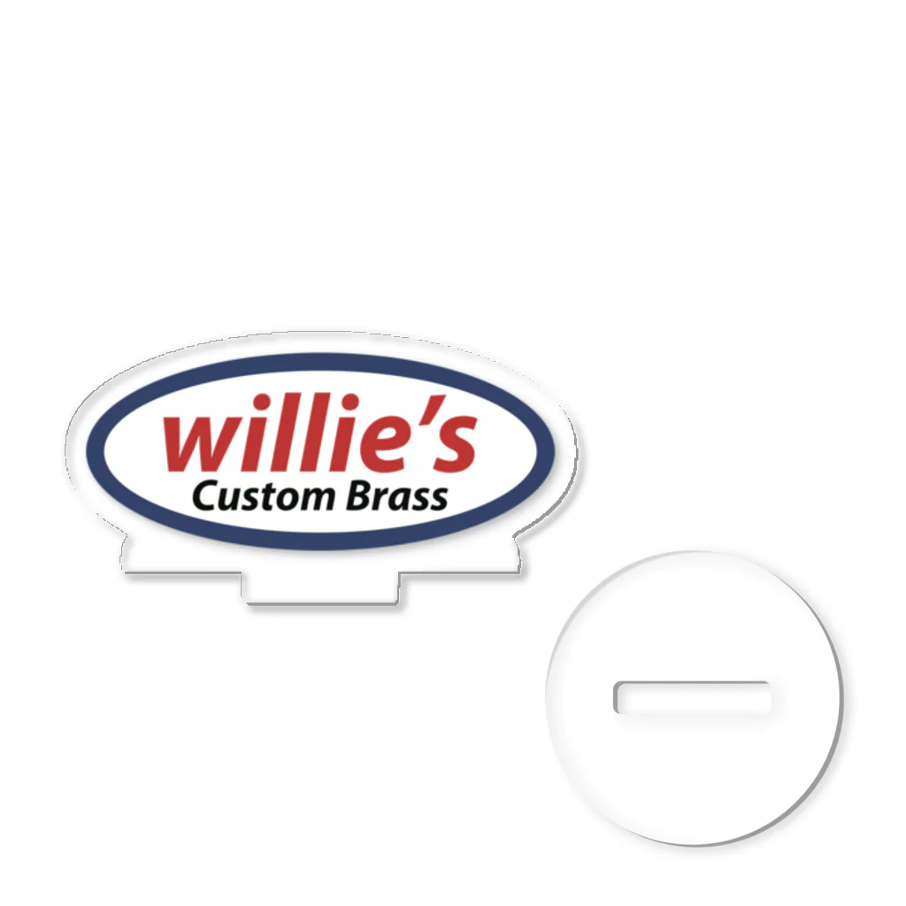 willie's Custom Brass@SUZURIの　willie's 公式ロゴアイテムズ アクリルスタンド