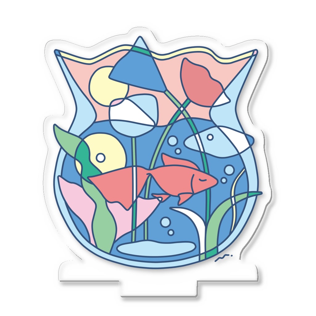 引ききき出し屋のぷかぷか金魚 Acrylic Stand