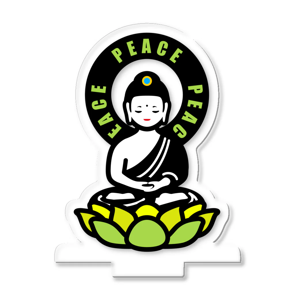 くねくね道のPEACE BUDDHA Acrylic Stand