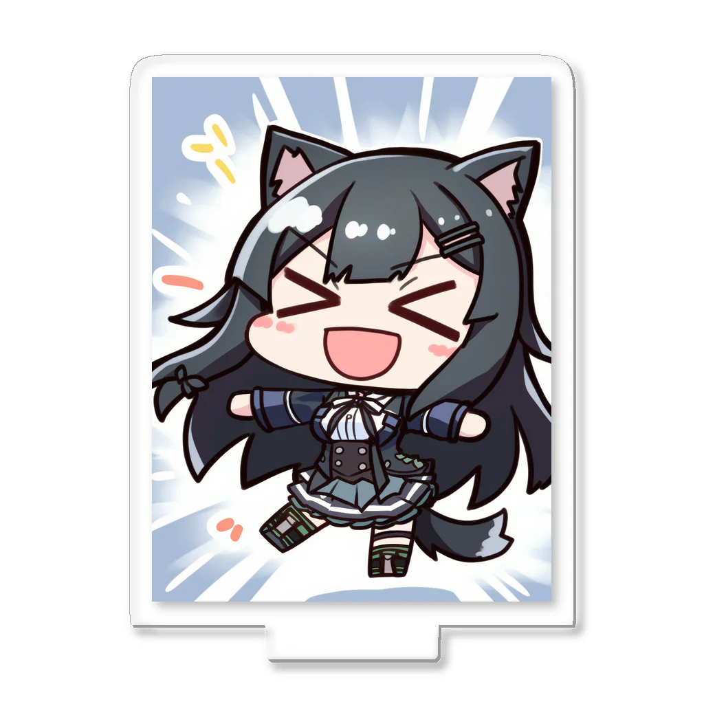 Fragment【フラグメント】のBIGSmile黒猫ちゃん Acrylic Stand